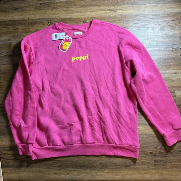 Poppi Target Collab Forever Icon Graphic Sweatshirt Pink NWT XXL - Picture 1 of 9